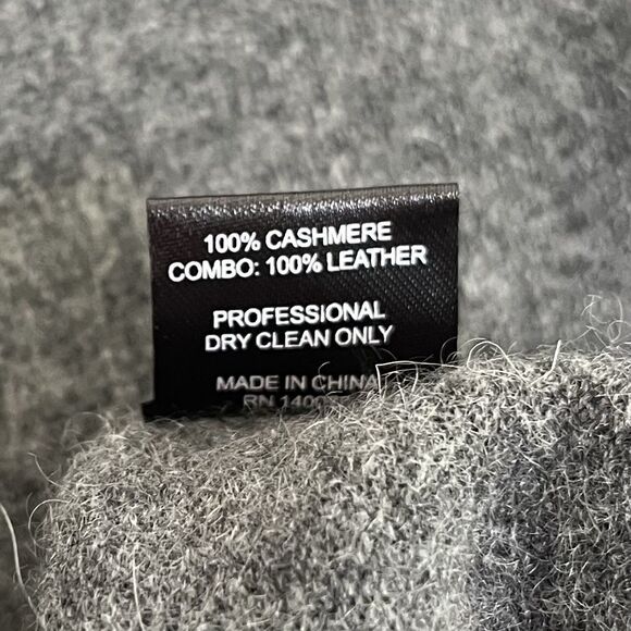 Generation Love Asymmetric Cashmere Sweater XS Leather Patch Minimalist Capsule - Picture 9 of 10